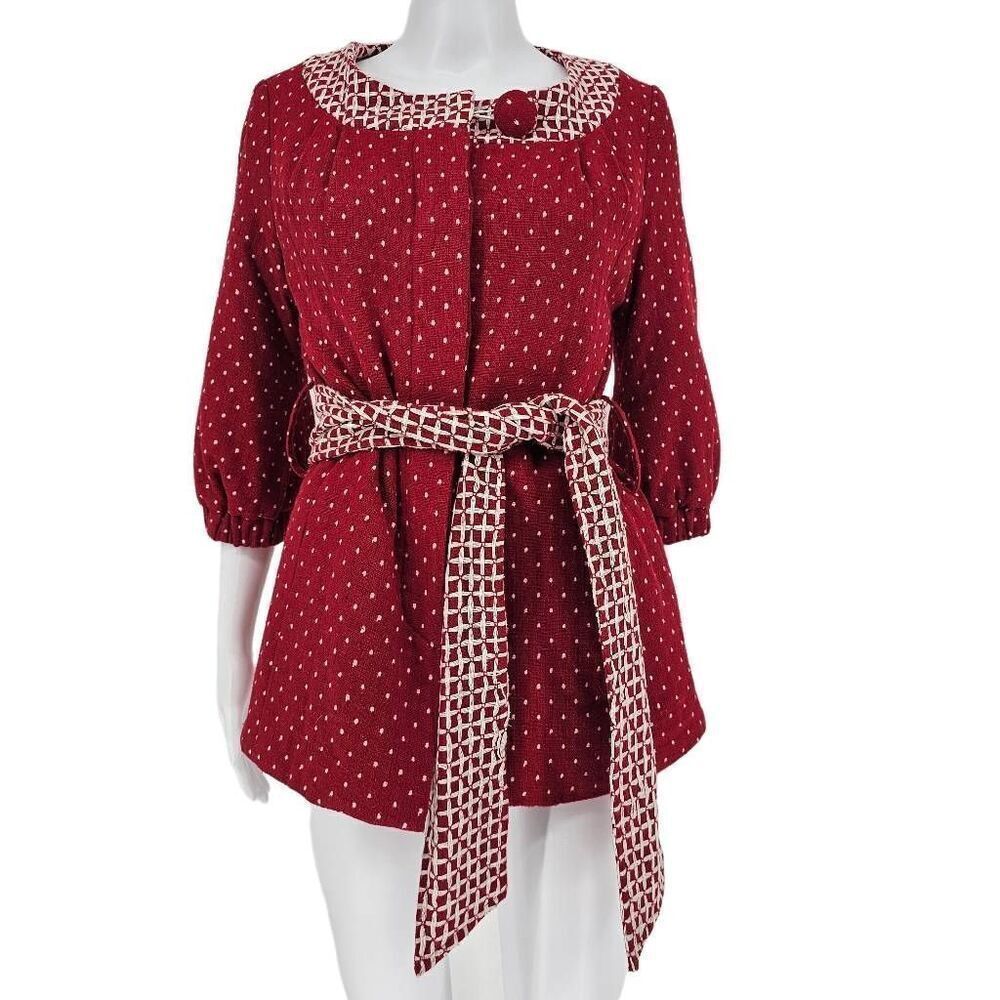 Nellie Women's Belted Jacket Red S